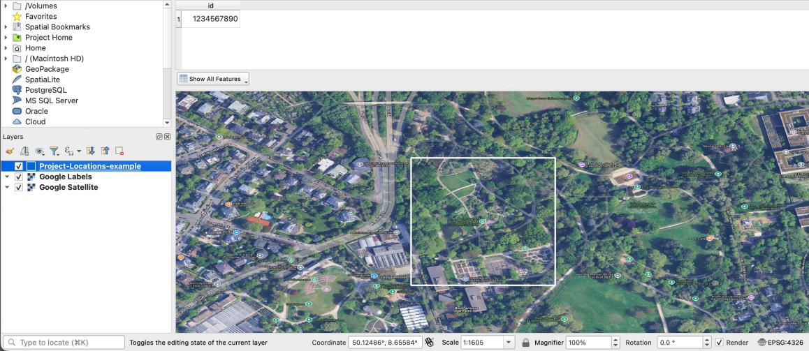 GeoJSON attribute table